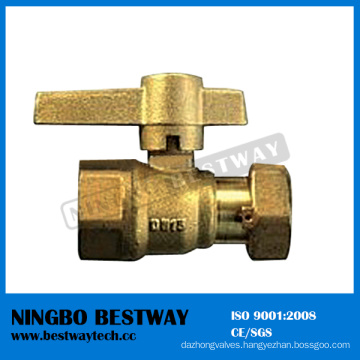 Straight Brass Lockable Ball Valve with Bottom Price (BW-L13)